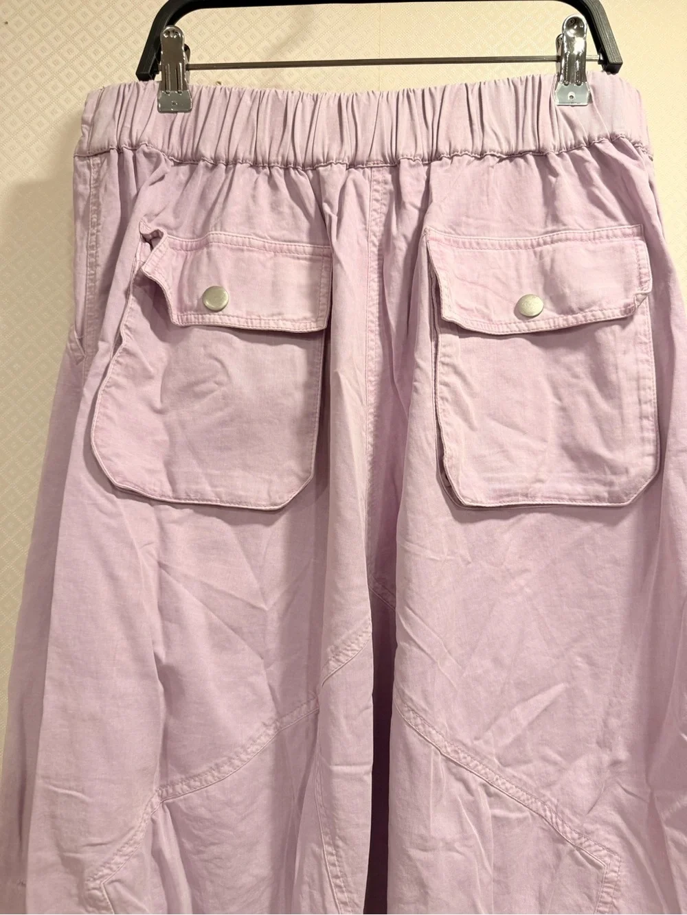 NWT Free People Willow Poplin Maxi Skirt in Pink Lavender Size M